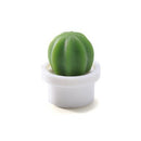 White Cactus Fridge Magnet