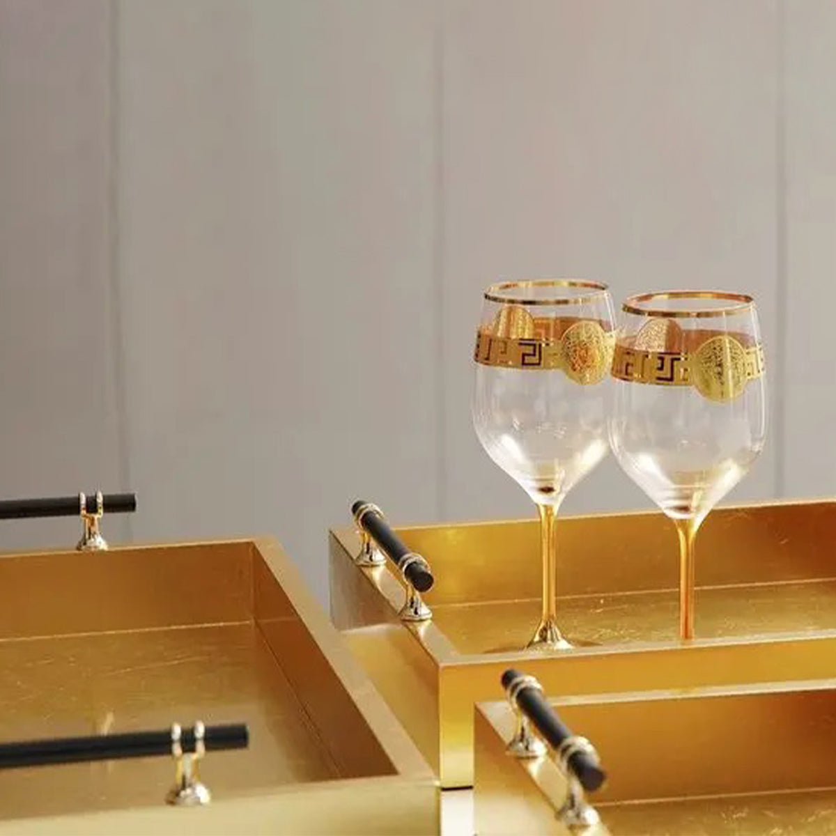 decorative tray for bathroom, decorative tray for living room, modern serving tray, decorative tray centerpiece, golden serving tray