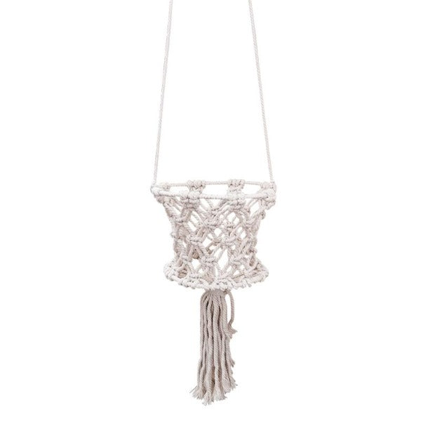 4" Basket Macrame for sale
