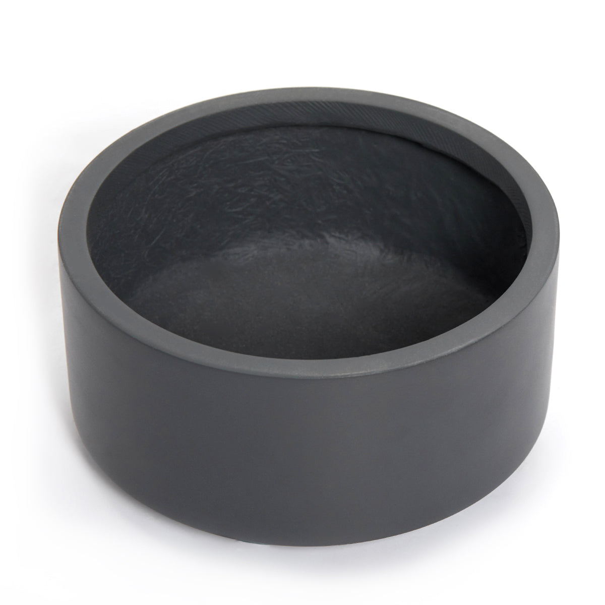 fiberstone pot, ceramic pot, 7 inch Charcoal Fiberstone Ceramic Pot, what is fiberstone pot, large black pot