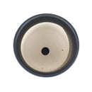 Black porcelain cylinder pot for houseplant, 4 inch modern pot, minimalist pot with saucer and drainage hole