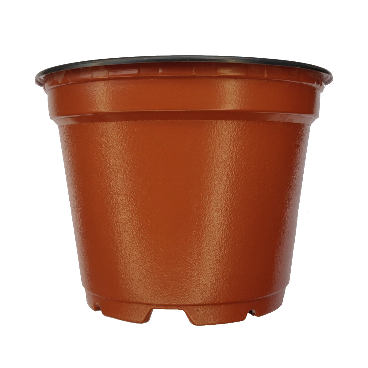brown plastic plant pot Recycled 4 Inch Round Plastic Pot (Terracotta Color)