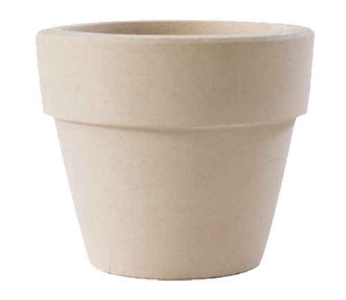 4'' White Clay Planter