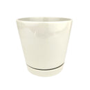 Oatmeal color pot pack, modern pot for houseplants and succulents, minimalist pot with drainage hole and saucer