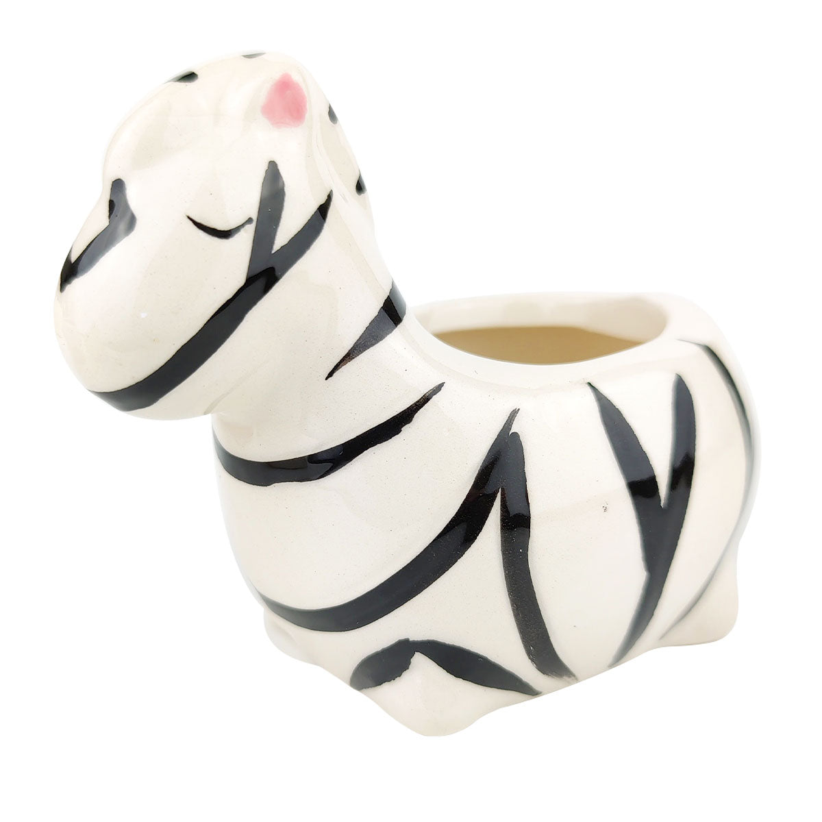 zebra pot, zebra plant pot, Ceramic zebra pot, adorable zebra pot, cute zebra pot, cute pot, animal pot for succulents, small succulents and cactus pot, elegant desk décor