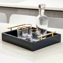 small serving tray, decorative tray for bathroom, decorative tray for living room, modern serving tray, decorative tray centerpiece, red serving tray, tray for home office decor