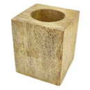 Wood Square Pot