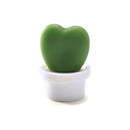 White Cactus Fridge Magnet