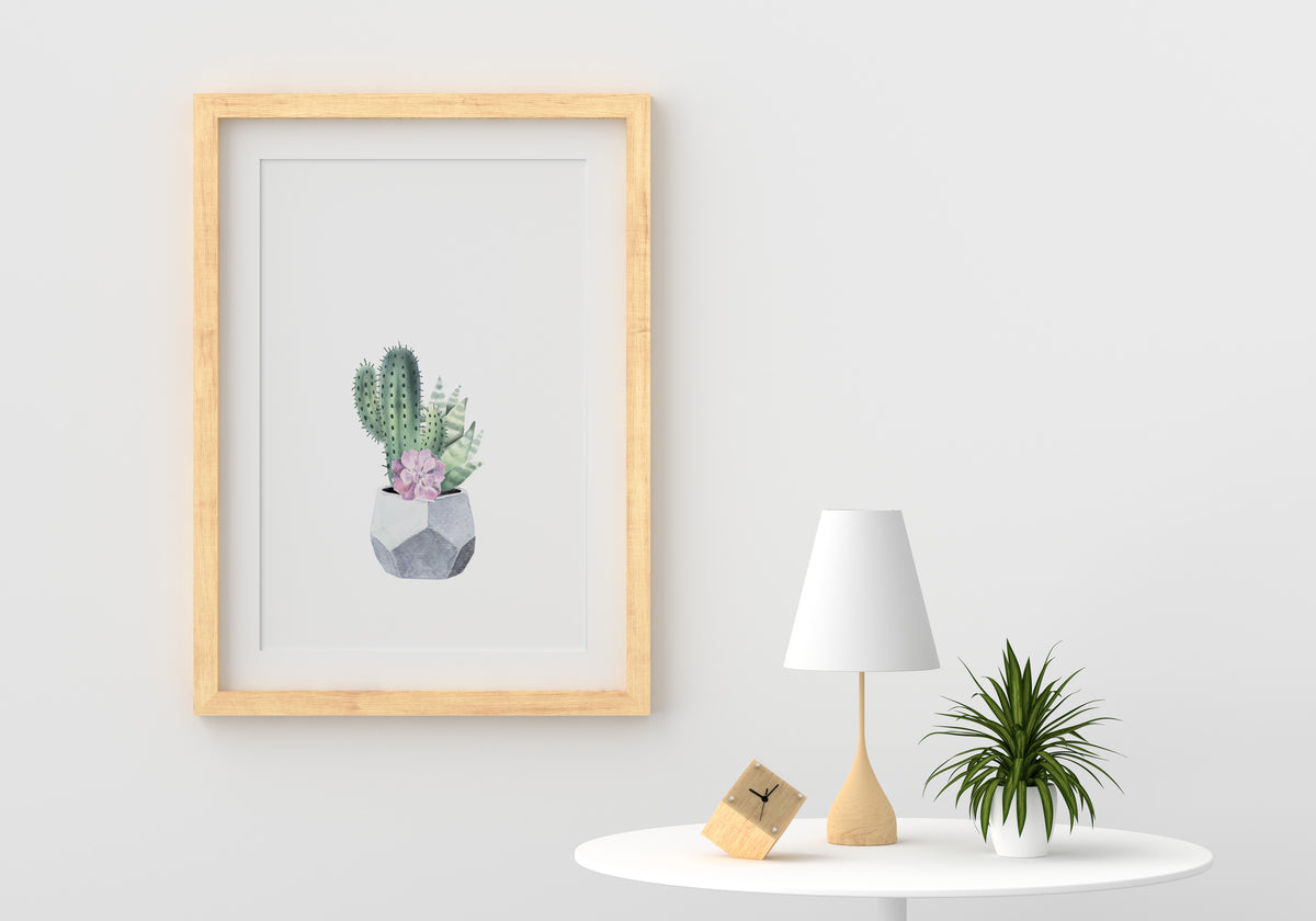 Printable Watercolor Cactus Posters for sale, Succulent Wall Art, Succulent Gift Ideas, Cactus Gifts for sale, Cactus Print Set