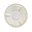 White Porcelain Cylinder Pot with Saucer