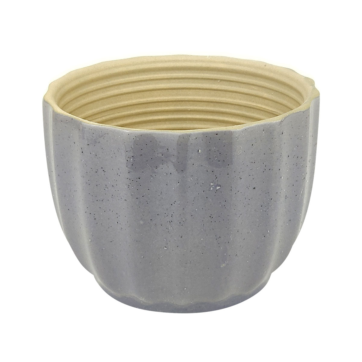 Purple Ripple Pot for sale, Small Ceramic Pot for Succulents and Flowers, Succulent Gift Ideas, Minimalist Style Indoor Plant Pot, Ceramic Planters