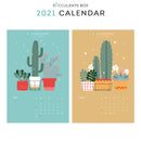 Succulent Calendar 2021, Printable Monthly Cactus and Succulents Calendar, Cute office calendar, Modern office calendar decor, 2021 Succulents Wall Calendar, Nature Themed Home, Office -Housewarming Gift