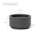 pot for home office decoration, pot for indoor plant, 7 inch Charcoal Fiberstone Ceramic Pot, fiberstone pot, ceramic pot, large pot for plant