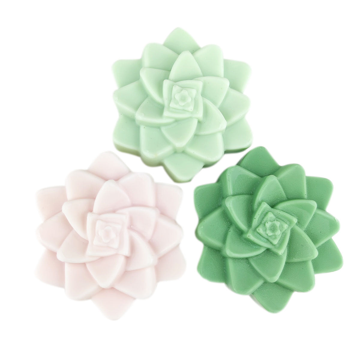 succulent soap collection, rosette succulent gift ideas, soap in rosette shape