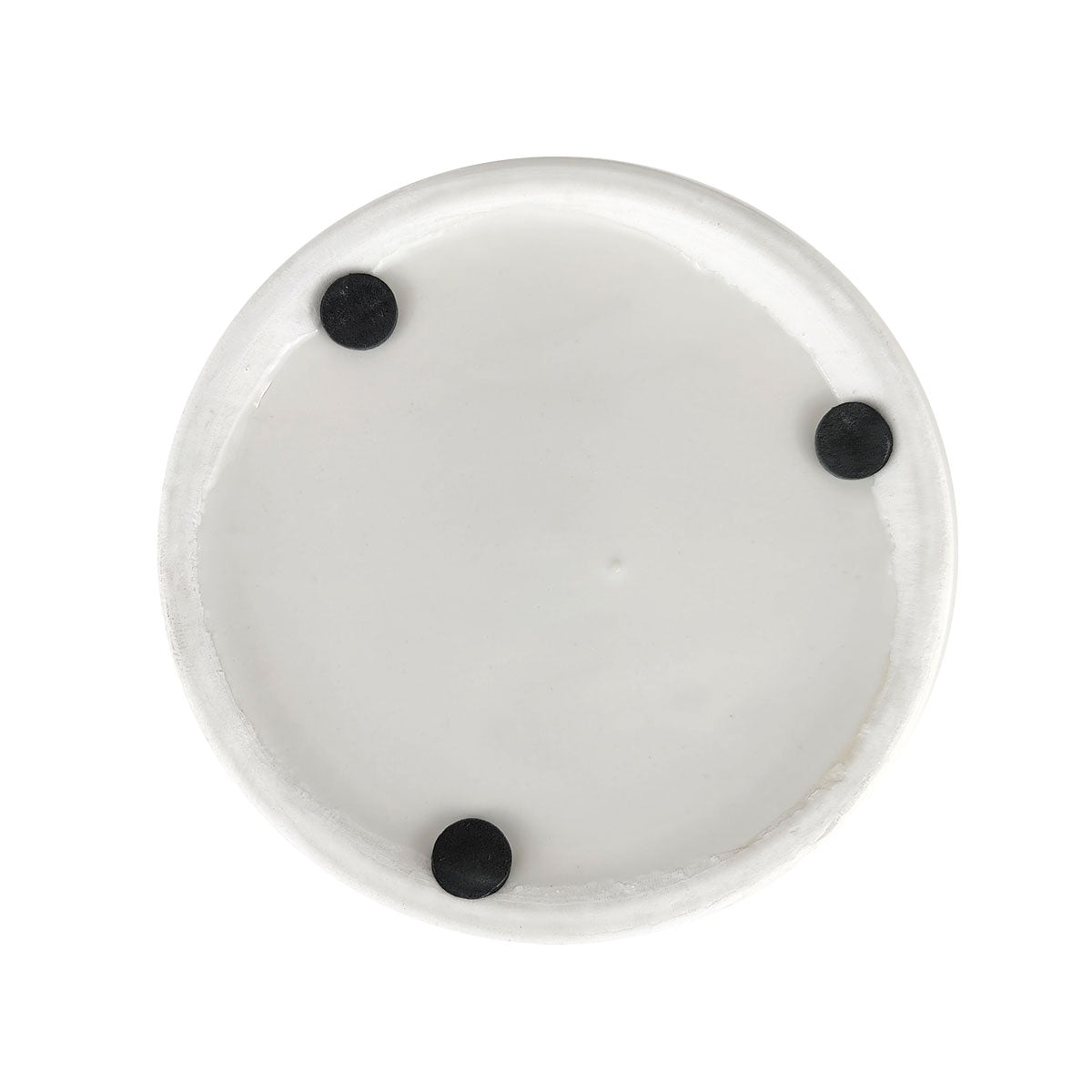 saucer for pot, pot with saucer and drainage hole for indoor houseplants, decorative white ceramic pot