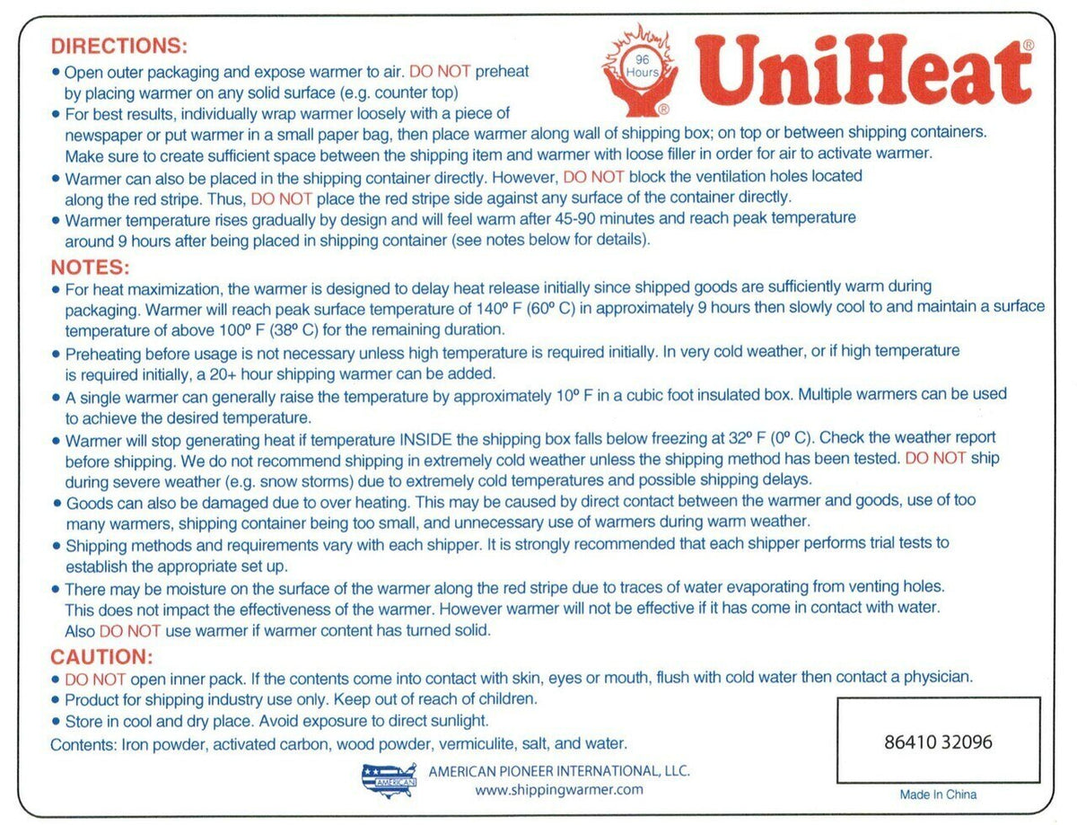 96 hours heat pack, heat pack, shipping warmers, shipping heat pack, heat bag, uniheat 96 hour, succulent box, live succulent, delivery box, succulent garden, garden tool, garden gift, succulent gift