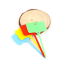 plant labels, plant tags, succulent tags, rectangle plant tag with a smiley face, smiley face gardening accessories, yellow plastic plant labels