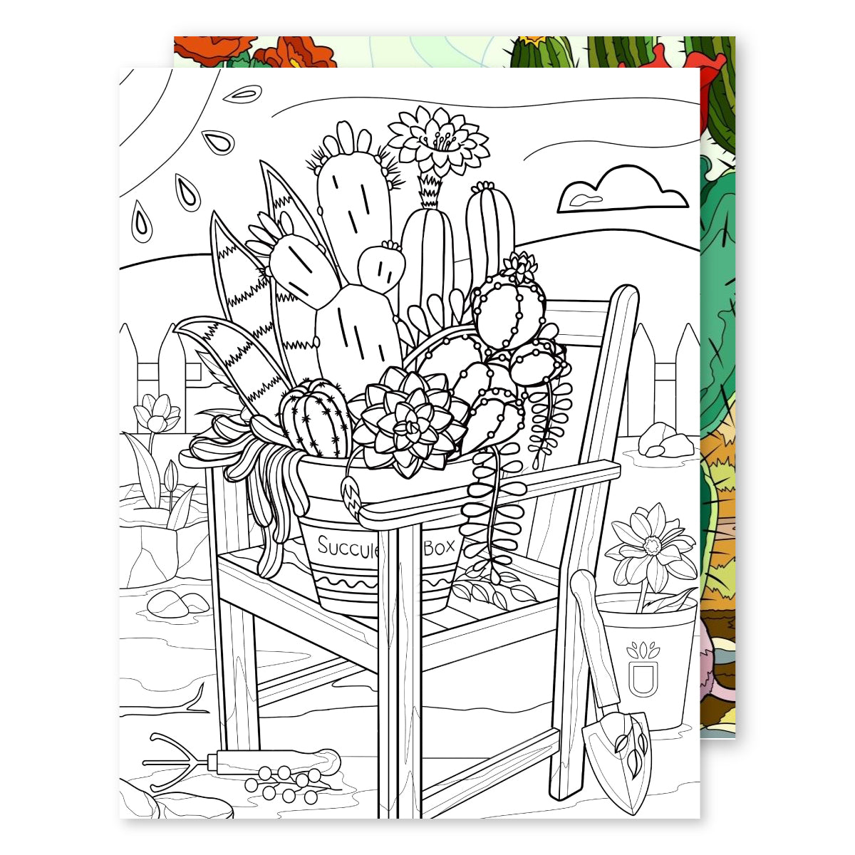 printable succulent coloring page Free Printable Coloring Page | Succulents Art | Succulents Gift Ideas