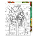 Free printable, coloring page, succulent theme coloring page, gift for succulent lovers, therapeutic gift