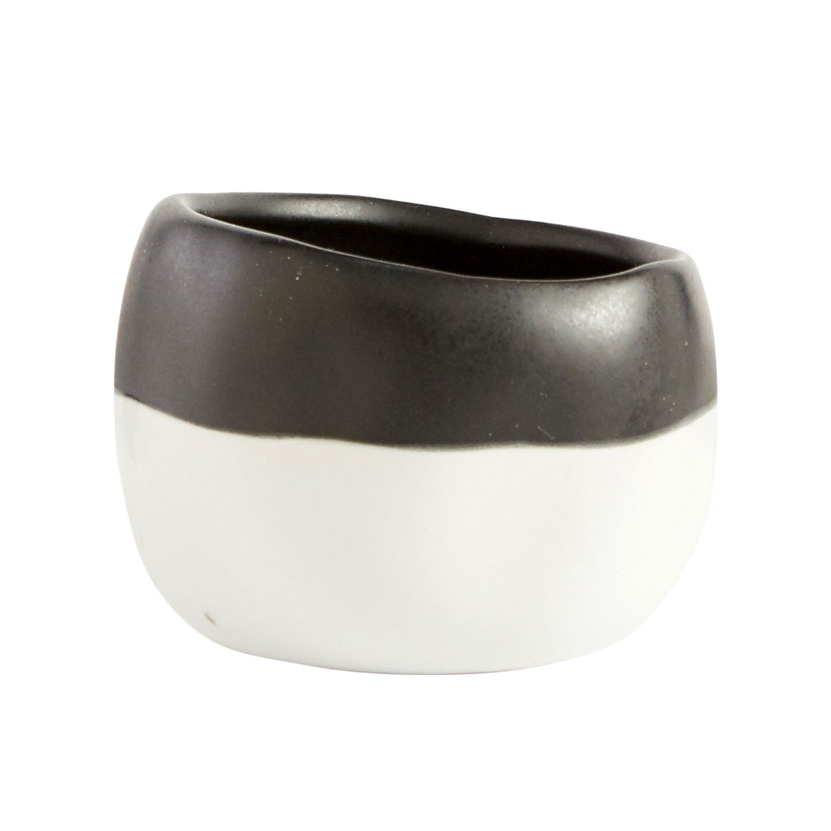 Bi-color Glaze Ceramic Pot for sale, Ceramic pot for succulent and cactus, Plant pot with minimalist style, Modern style home decor ideas, Flower pot for sale, Mini pot for plant