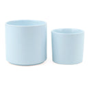 Blue Modern Cylinder Pot