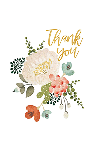 succulent thank you Cute Succulent Thank You Card | Corporate Succulent Gift with Thank You Card