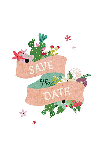 Save the Date Card for sale, Succulent Happy Birthday Card for sale, Cactus Greeting Card, Succulents Greeting Card, Succulents Gift Ideas