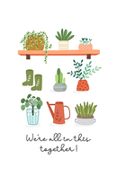 We&#39;re All In This Together Card, Succulent Card for sale, Cactus Greeting Card, Succulents Greeting Card, Succulents Gift Ideas, Thank you card for employee, Employee Appreciation Cards for sale, Corporate succulent gift with thank you card, Thank You Live Succulent Gift Box for sale, Succulent thank you cards with kraft envelope, Succulent thank you cards to suit any occasion, Staff Appreciation Card ideas, Thank you note to employee for a job well done, Thank you card for employee appreciation