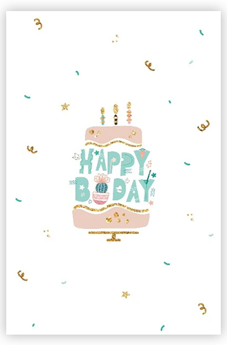 Succulent Happy Birthday Card for sale, Cactus Birthday Greeting Card, Succulents Greeting Card, Succulents Gift Ideas