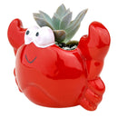 Crab Pot for sale, Ceramic mini pot for succulents and flowers, Ceramic Crab Pot, Cute succulent planter, ideal gifts for mom, Crab Pot for sale