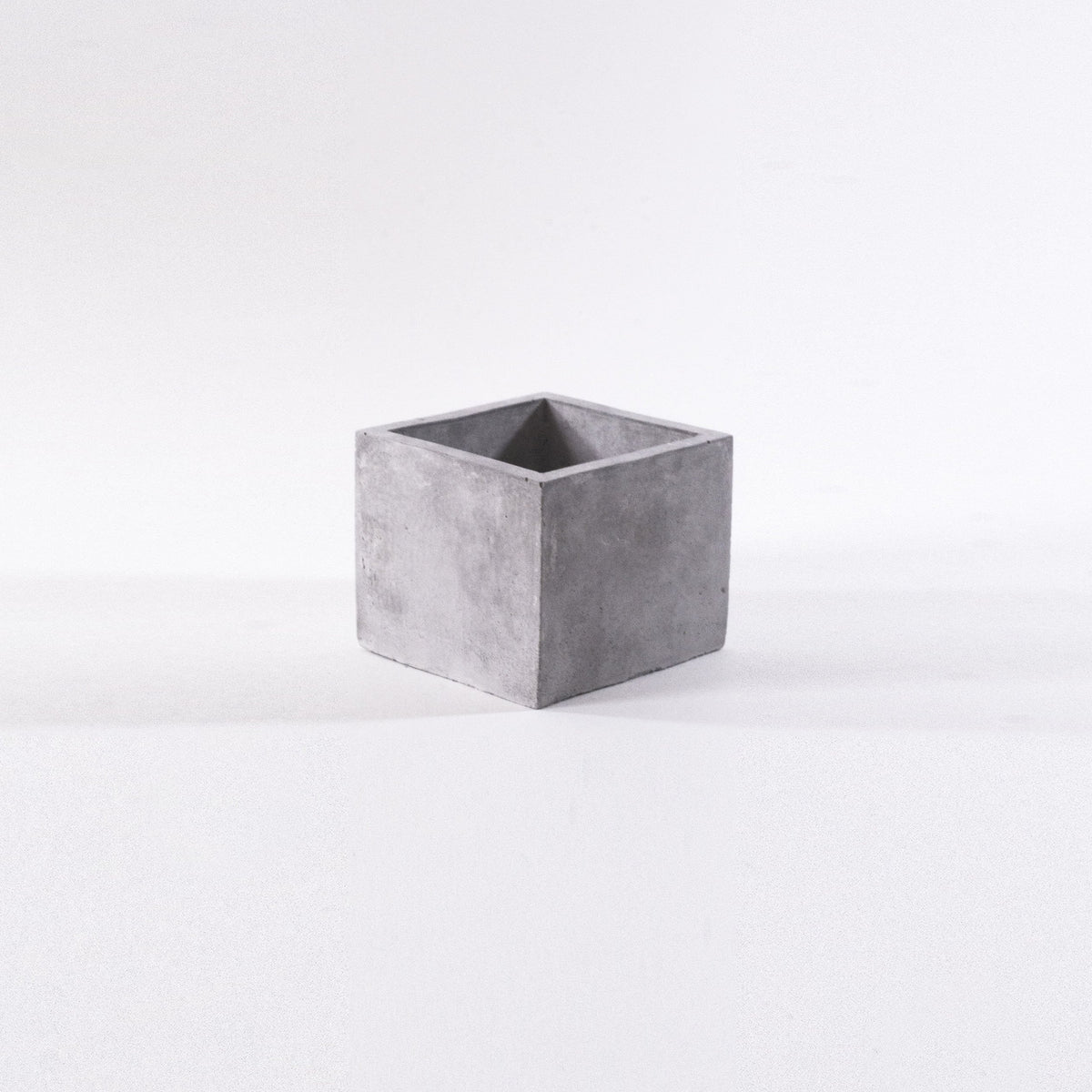 cement pot, raw cement flower pot, square concrete planter