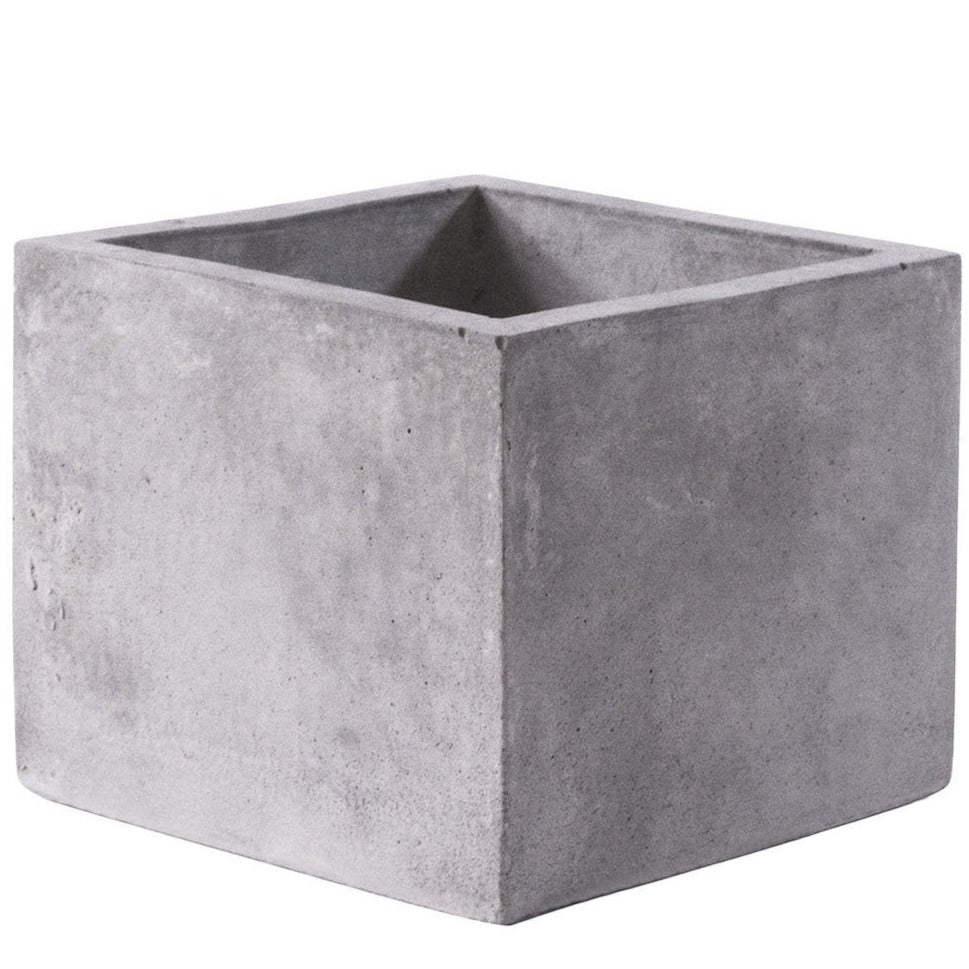 square concrete pot, square planter, concrete pot
