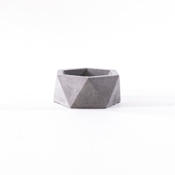 concrete hexagon plant pot, succulent pot