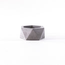 geometrical concrete pot
