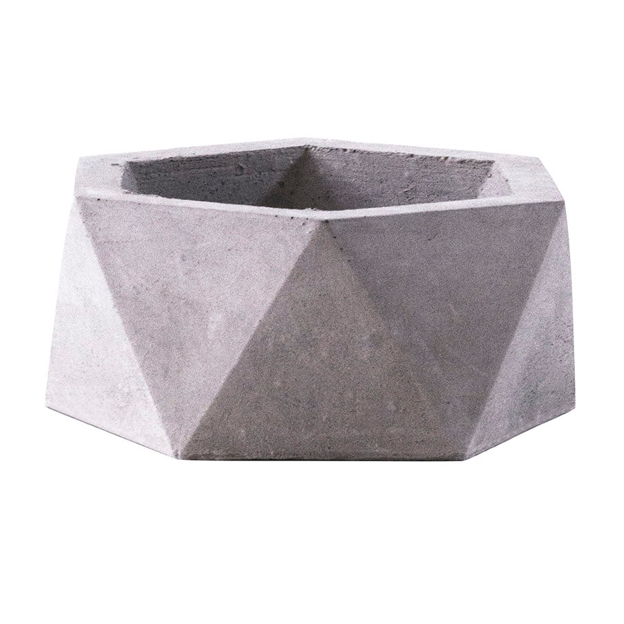big hexagon concrete pot