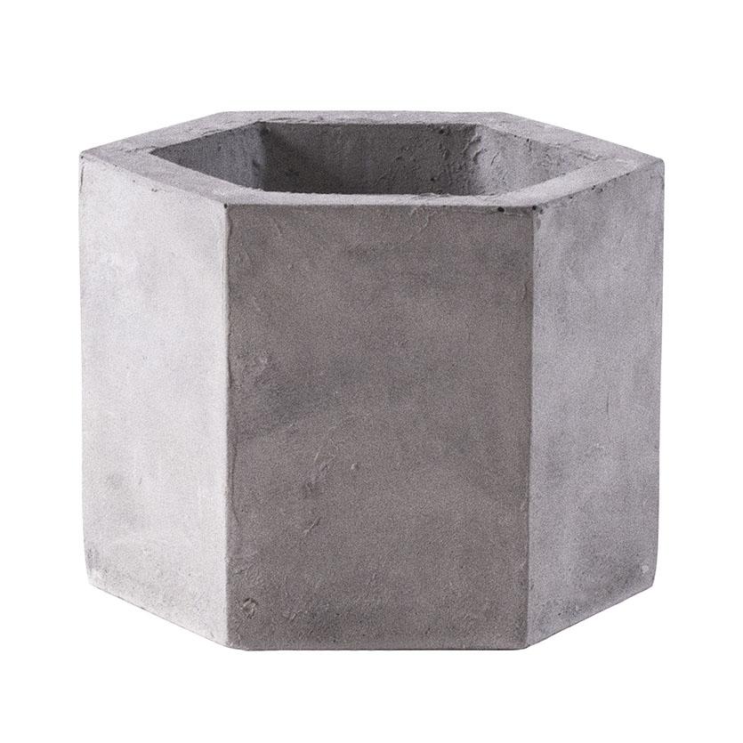 hexagon concrete pot, hexagon planter, cactus planter