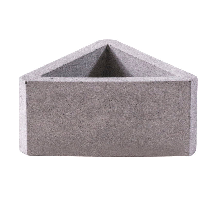 triangle concrete pot, triangular planter, mini concrete planter