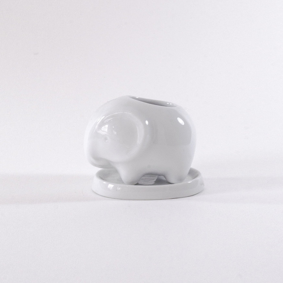 ceramic flower pot, white pot