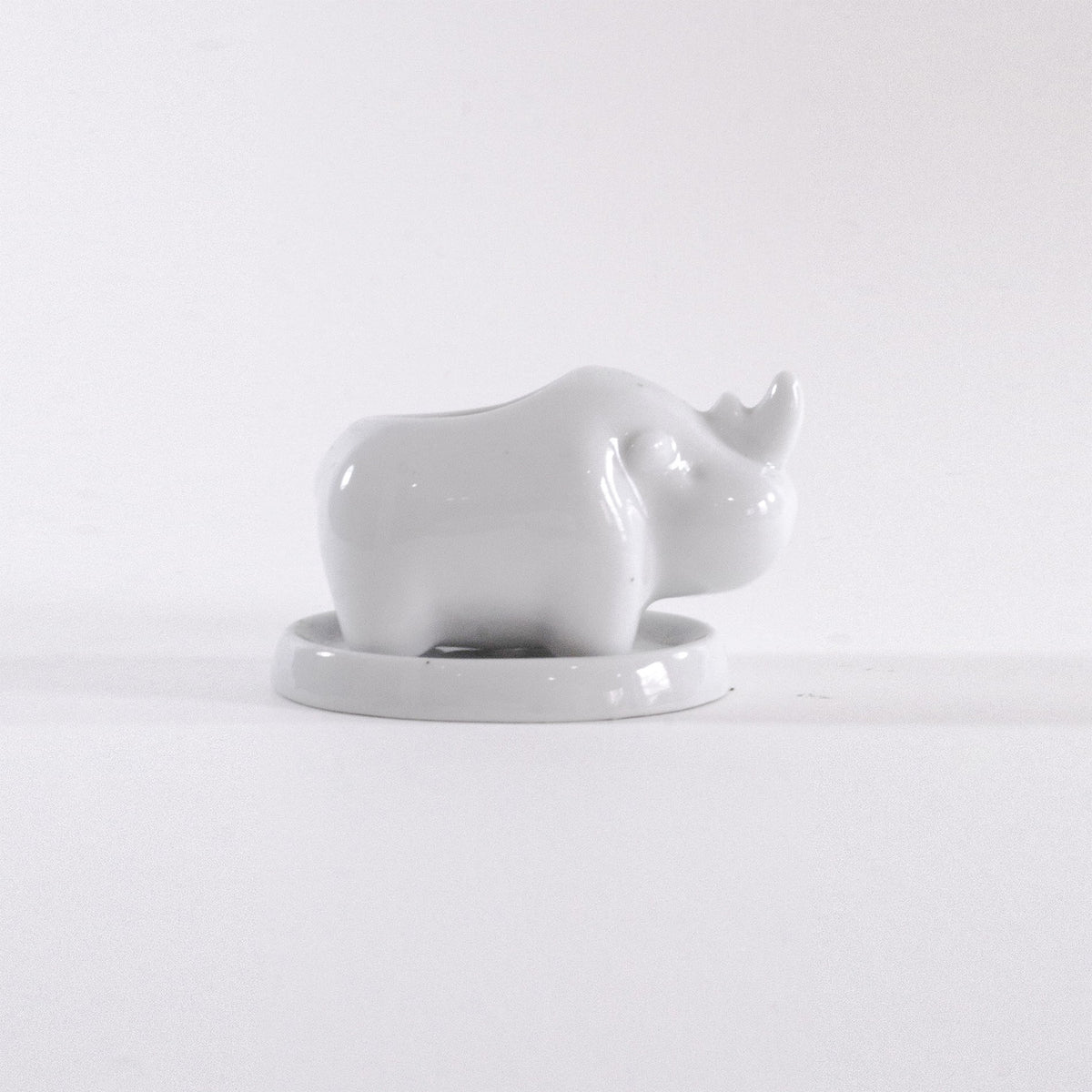rhinoceros planter, rhino decor