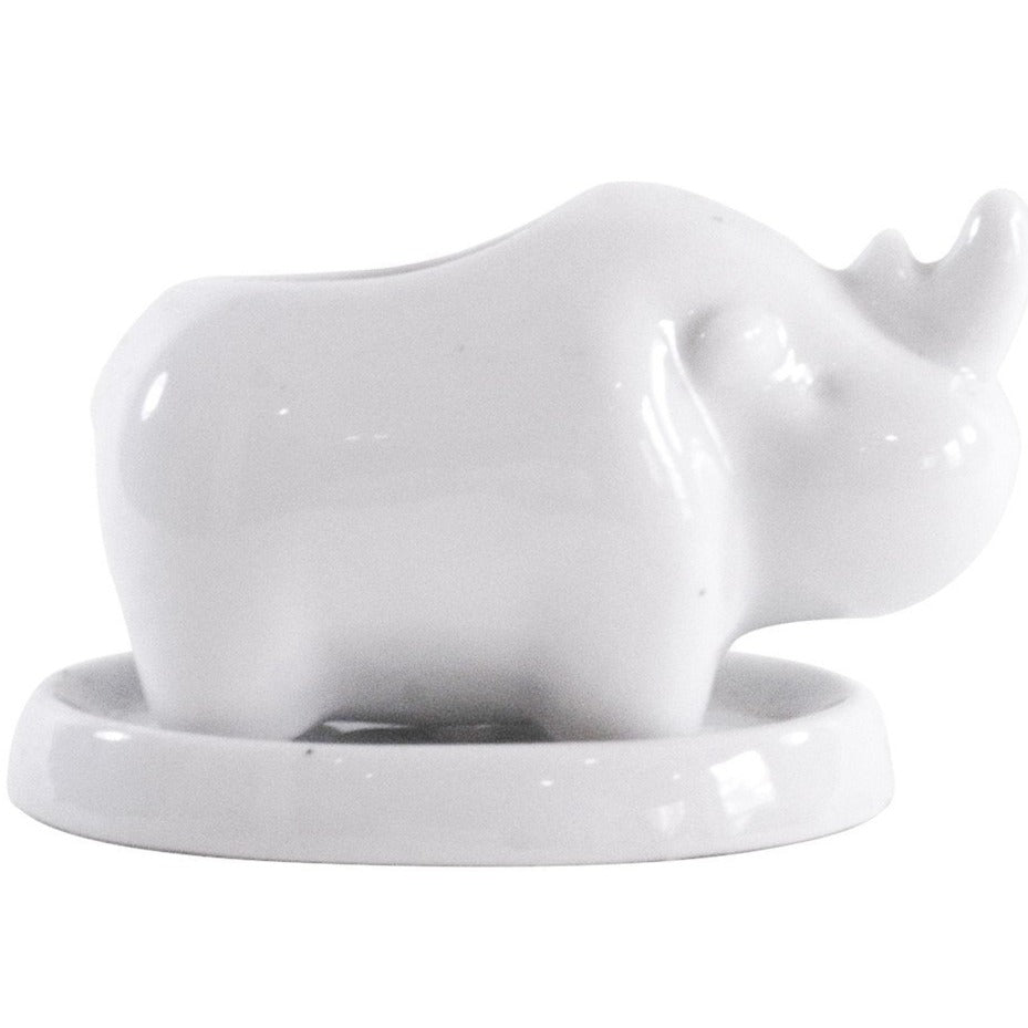rhino pot, ceramic flower pots, succulent planter