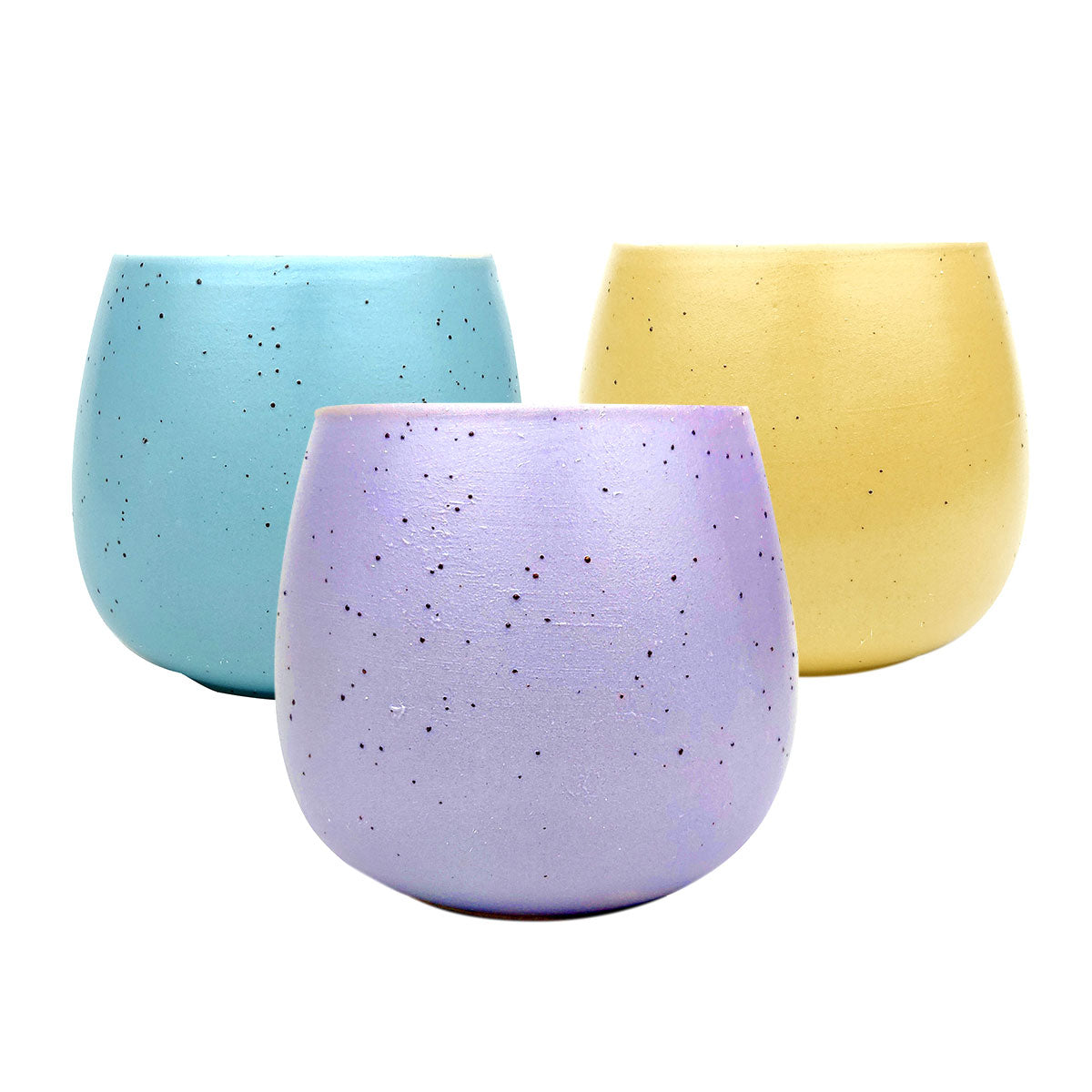 Set of 3 Egg Pots Randomly Picked, Elegant Mini Pot for succulents and cacti, Ceramic Flower Pots for Sale, Succulent Gift Ideas