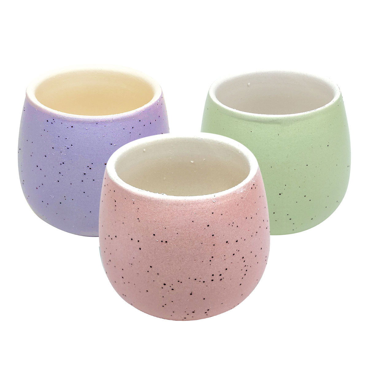 Set of 3 Egg Pots Randomly Picked, Elegant Mini Pot for succulents and cacti, Ceramic Flower Pots for Sale, Succulent Gift Ideas