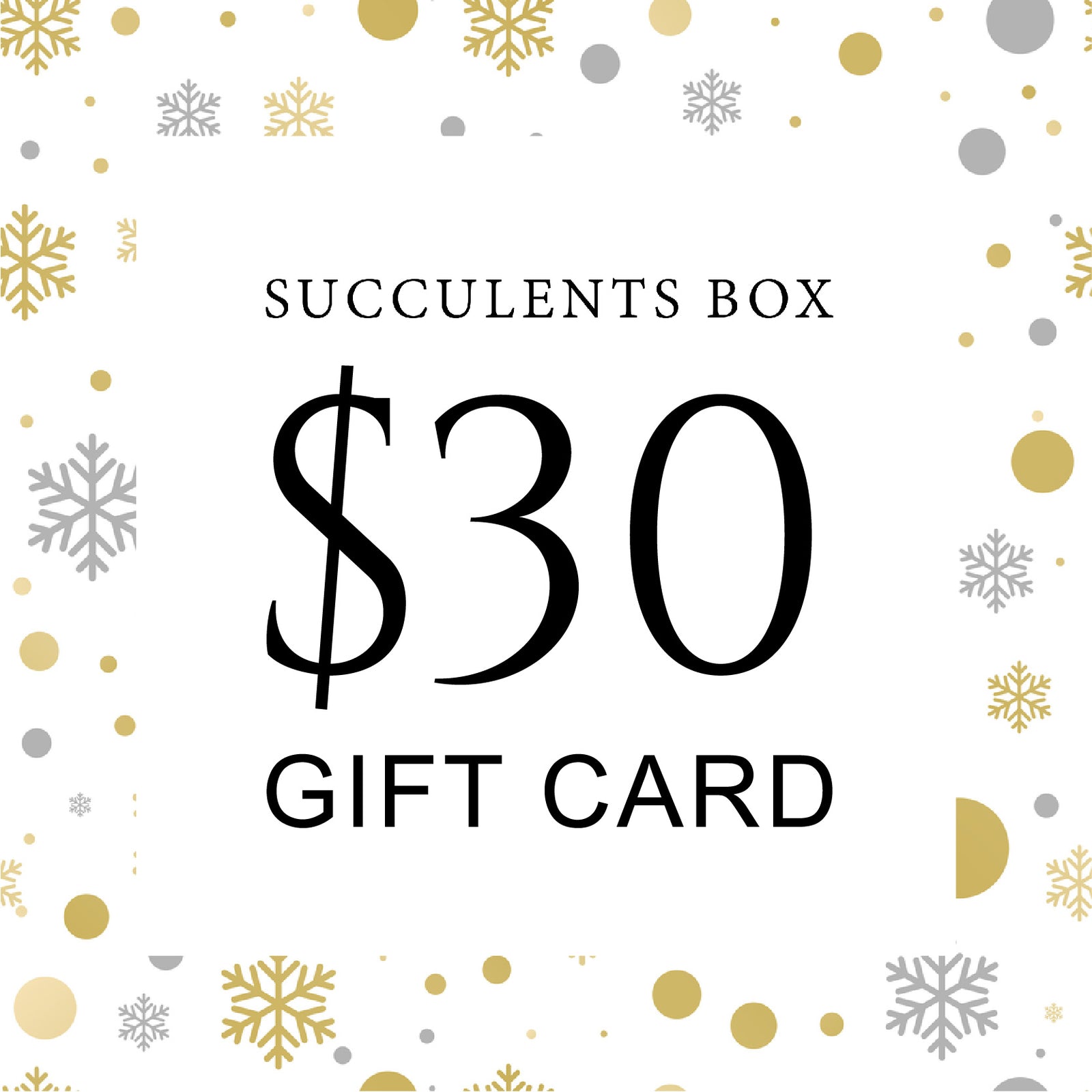 Succulent Gift Card