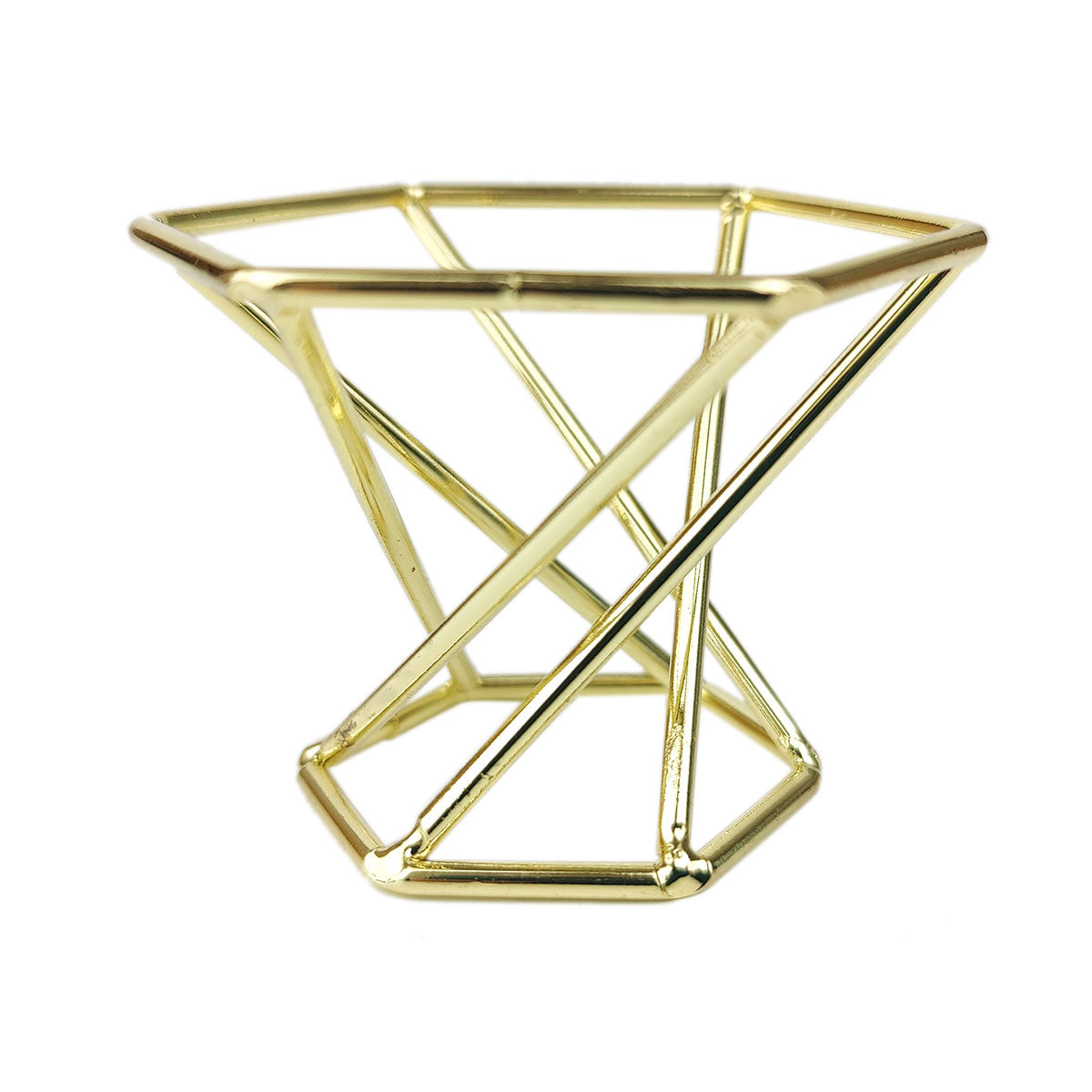 gold air plant holder Gold Geometric Air Plant Holder