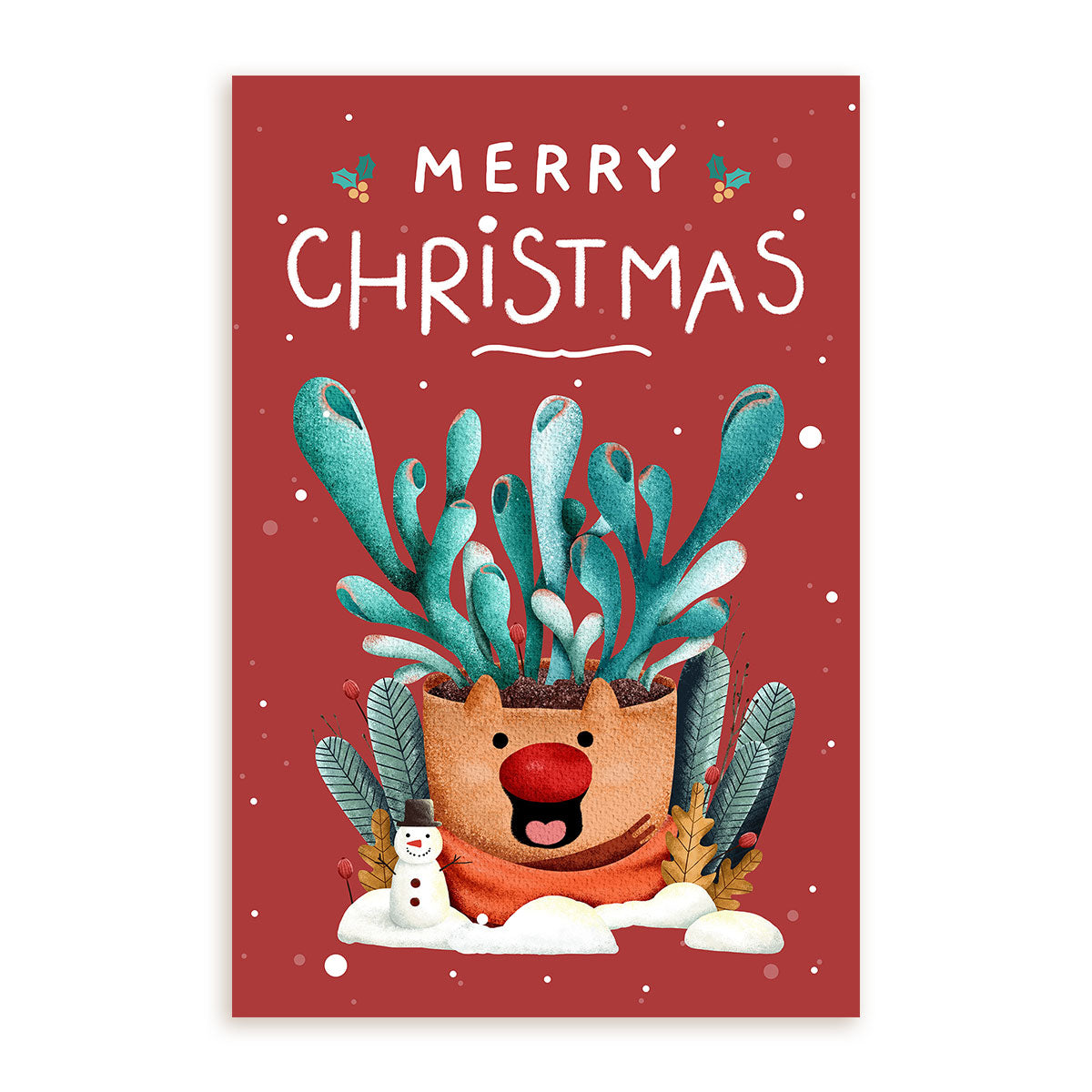 Merry Christmas Card for sale, Succulent Merry Christmas Card for sale, Cactus Greeting Card, Succulents Greeting Card, Succulents Gift Ideas, Merry Christmas Cactus Card, Merry Christmas Succulents Card
