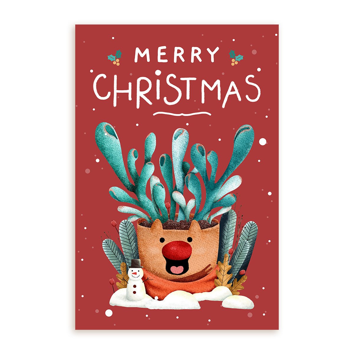 Merry Christmas Card for sale, Succulent Merry Christmas Card for sale, Cactus Greeting Card, Succulents Greeting Card, Succulents Gift Ideas, Merry Christmas Cactus Card, Merry Christmas Succulents Card