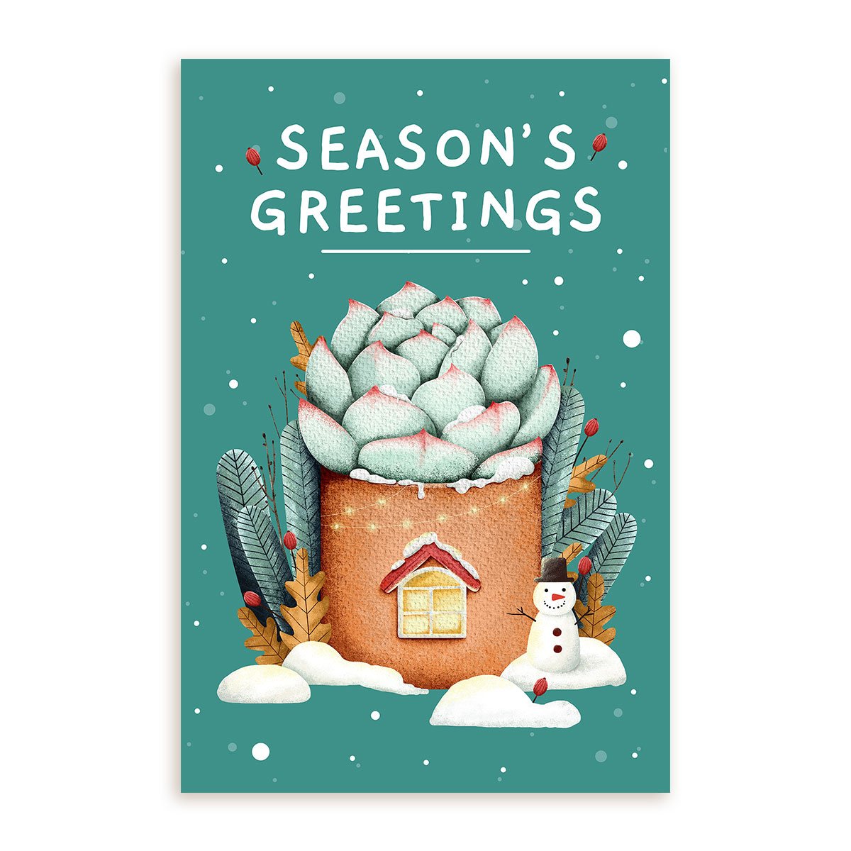 Season Greetings Card for sale, Succulent Season Greetings Card for sale, Cactus Greeting Card, Succulents Greeting Card, Succulents Gift Ideas, Season Greetings Cactus Card, Season Greetings Succulents Card