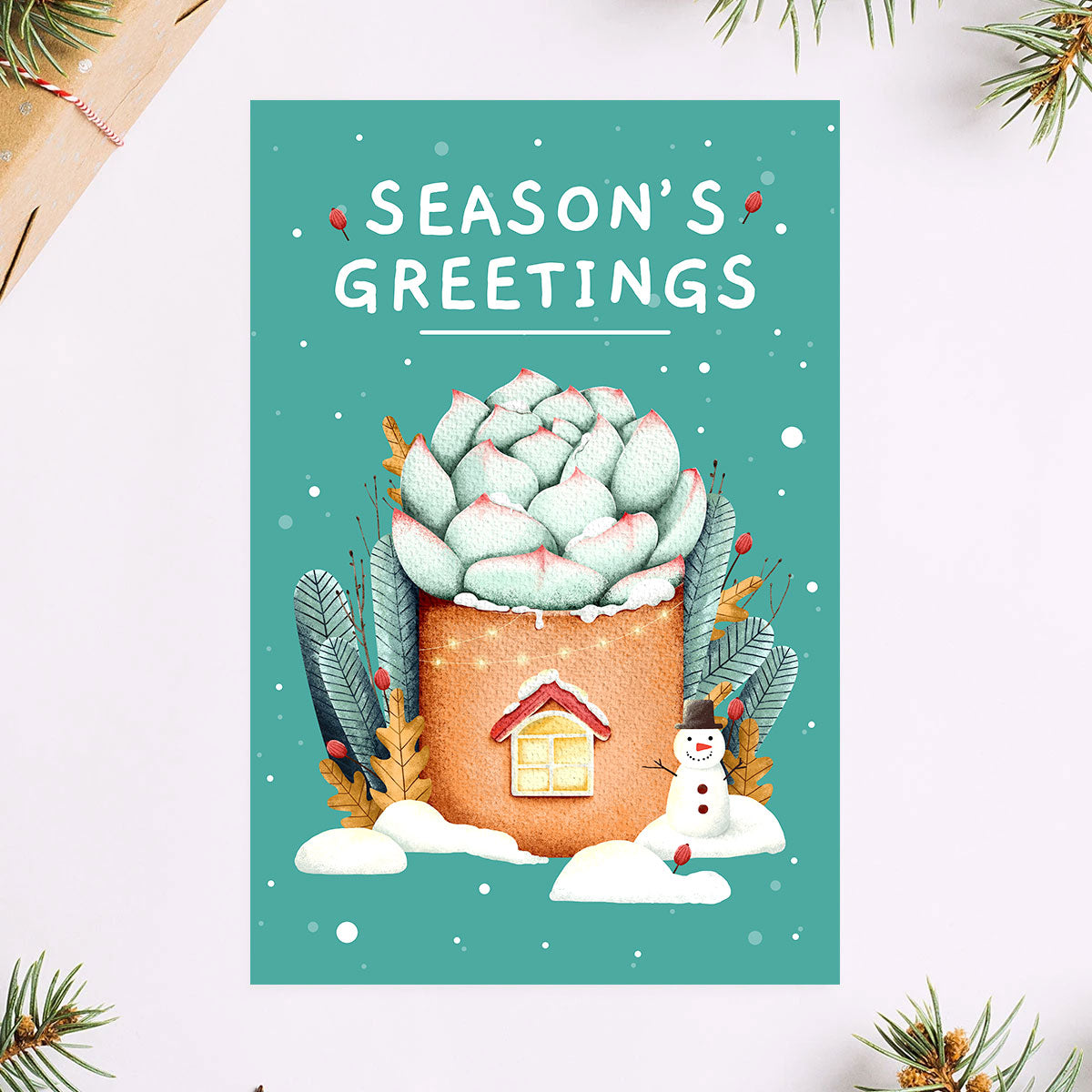 Season Greetings Card for sale, Succulent Season Greetings Card for sale, Cactus Greeting Card, Succulents Greeting Card, Succulents Gift Ideas, Season Greetings Cactus Card, Season Greetings Succulents Card