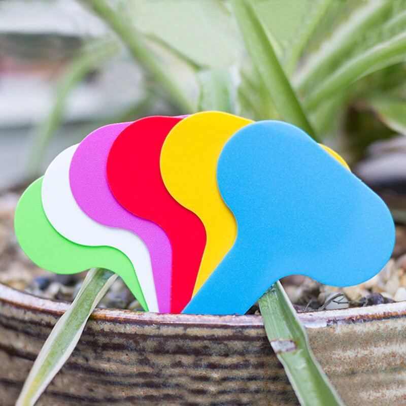 plastic plant tags labels Plastic Potted Plants Labels | Multicolor Waterproof Plastic Plant Tags T-Type Markers