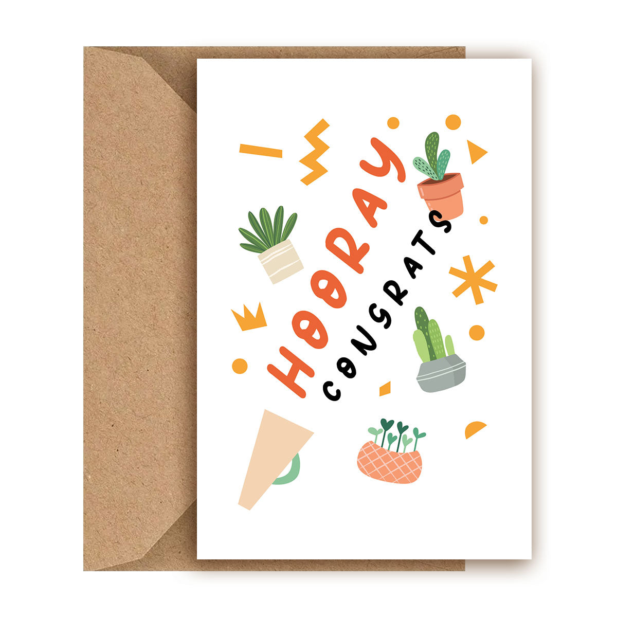 congratulations succulents Hooray Congratulations Card